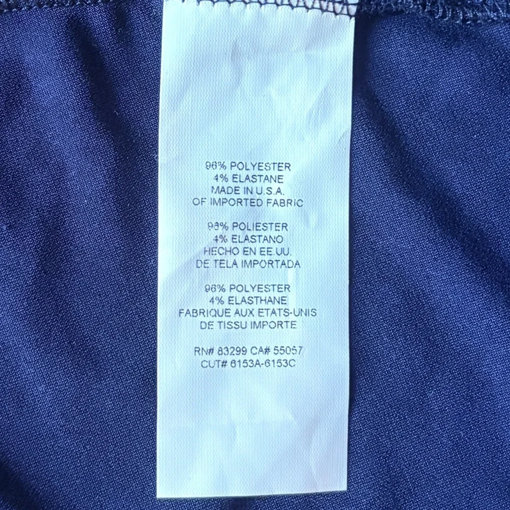 Nicole Miller Navy Blue Midi Dress NWT 1X - Picture 6 of 8